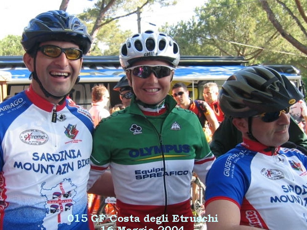 13.6.2004 Granfondo Costa degli Etruschi - Giuseppe e Wladimiro con ANNABELLA STROPPARO